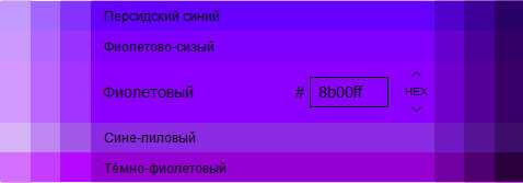 Фиолетовый цвет (цвет фиалки)