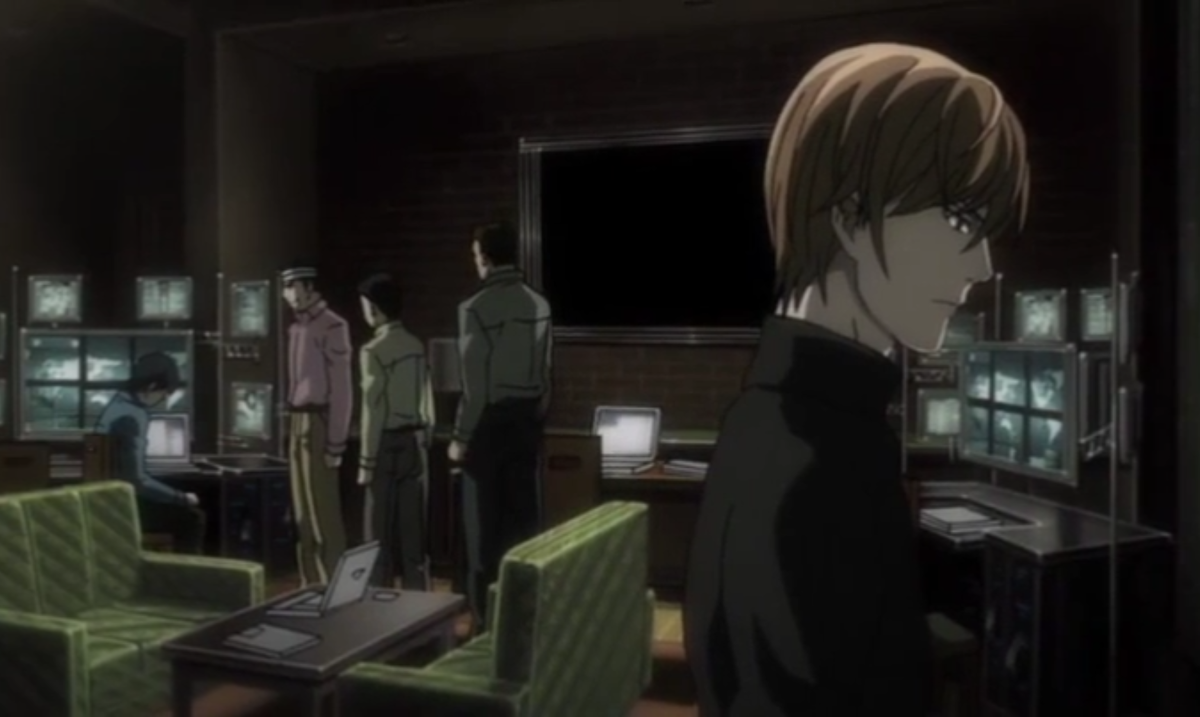 Использованы кадры из аниме "Тетрадь смерти";