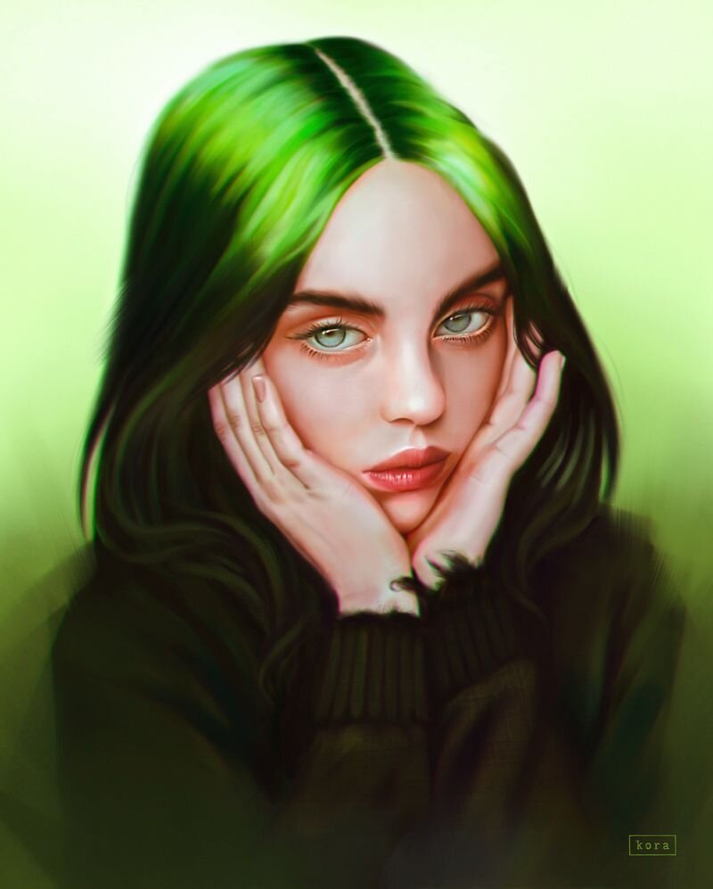 Подборка фан-артов Билли Айлиш| Billie Eilish fan-art | visual aesthetics |  Дзен