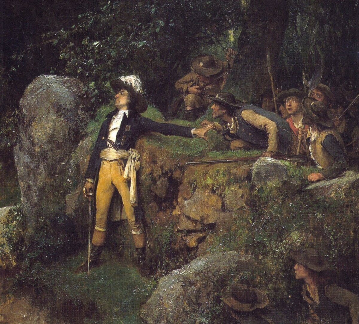Восставшие Вандеи в засаде. Художник: Évariste Carpentier