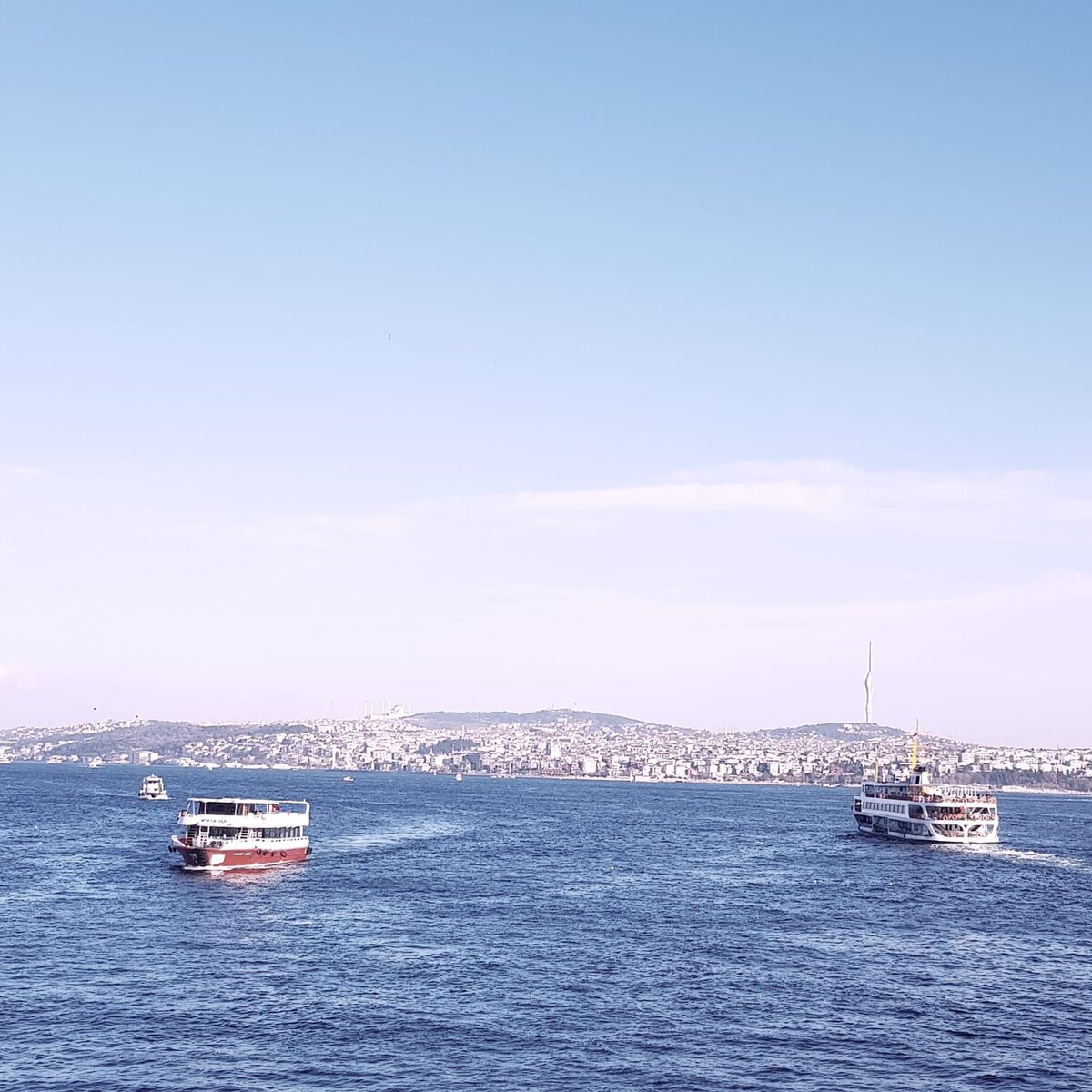 Босфор. Стамбул. Вид на Азиатский берег с Галатского моста