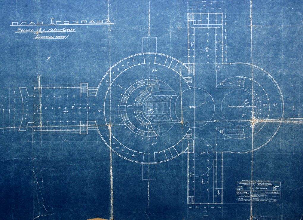 Оперный театр новосибирск чертежи