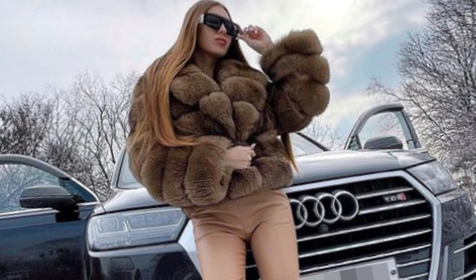 Ольга Ибрагимова в шубе