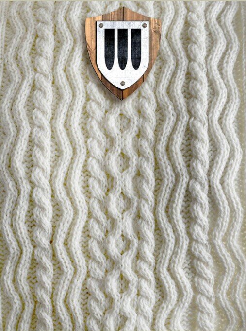 Шарф связанный аранским кланом из интернета