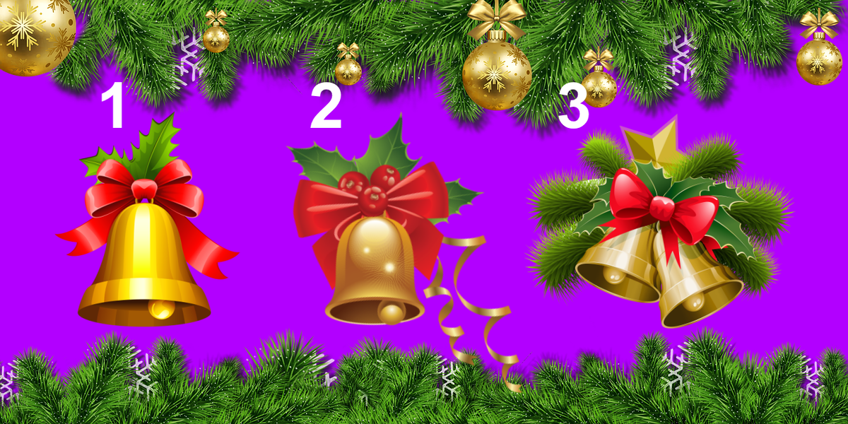 Откройте глаза и выберите рождественский колокольчик
