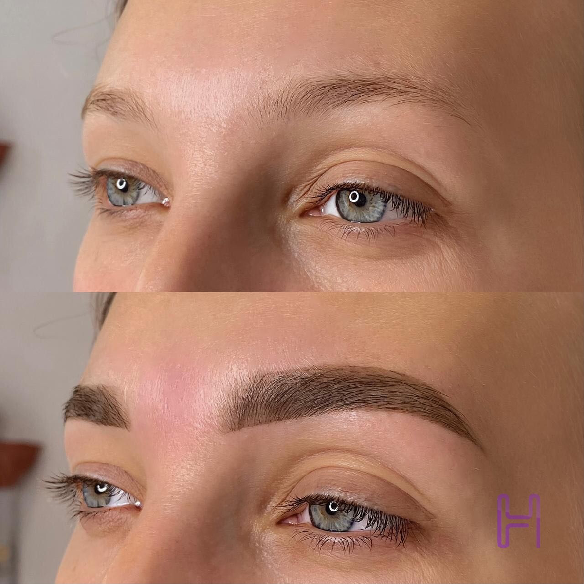 Неон. Салон красоты. Коррекция и окрашивание бровей.