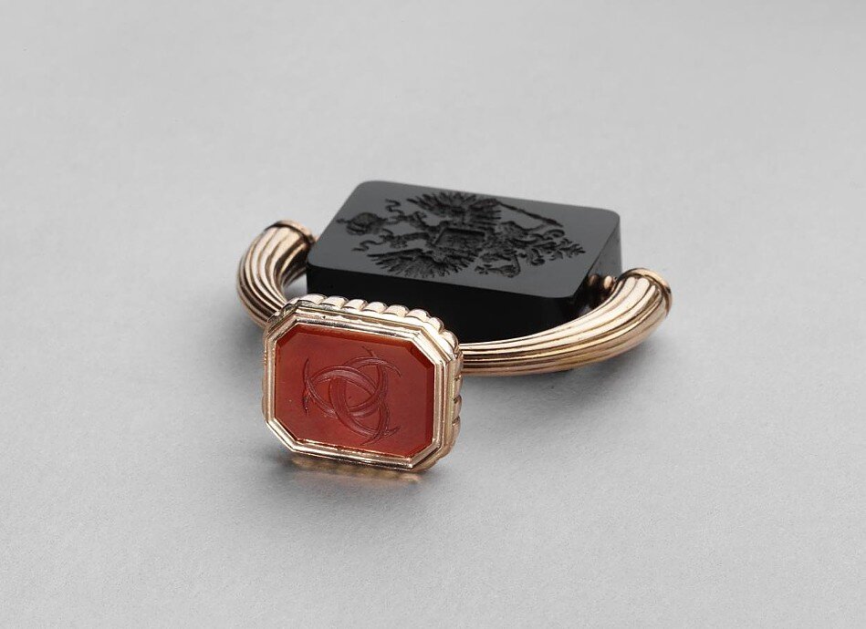 Печать. Россия, Санкт-Петербург, 1890-е гг., фирма К. Фаберже, автор: Теодор Ринге.