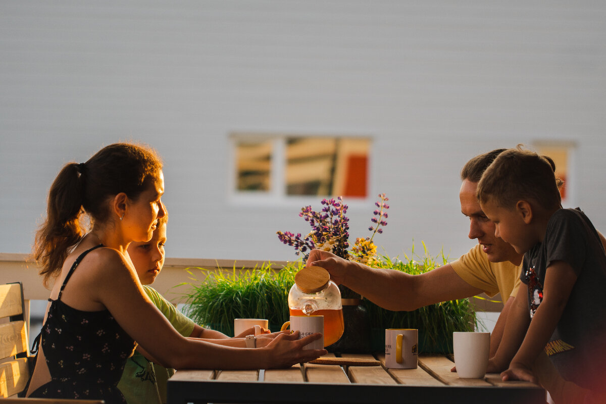 Одна из семей, которая живет в нашем коттеджном поселке