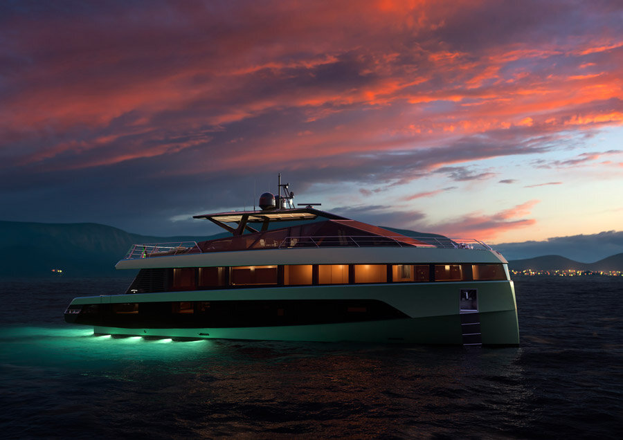 Непрерывное остекление доминирует в дизайне судна 