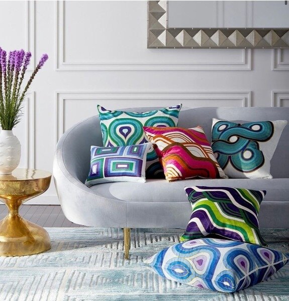 подушки с принтами