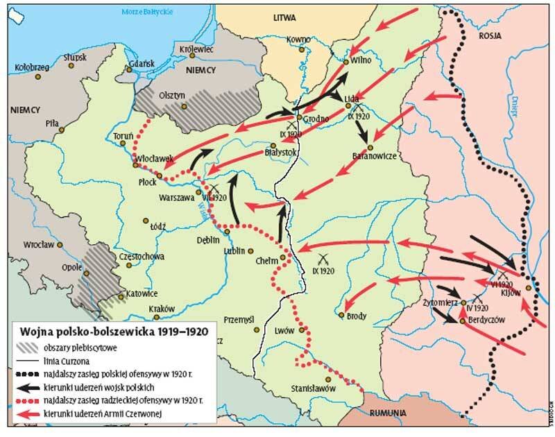 Карта русско польской войны 1919 1921