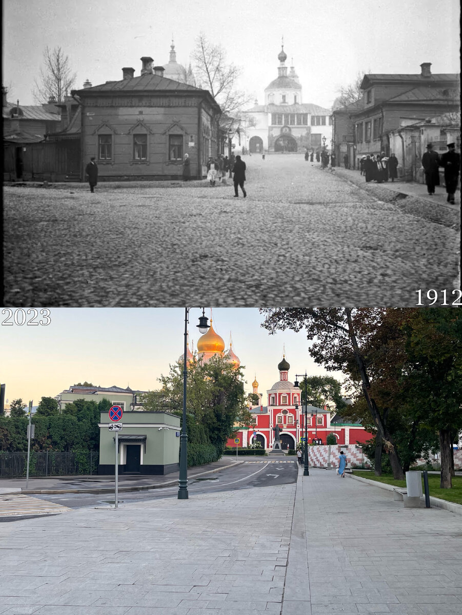 Москва: было/стало. Те же точки города спустя 100 с лишним лет | Now&Then  Russia | Дзен