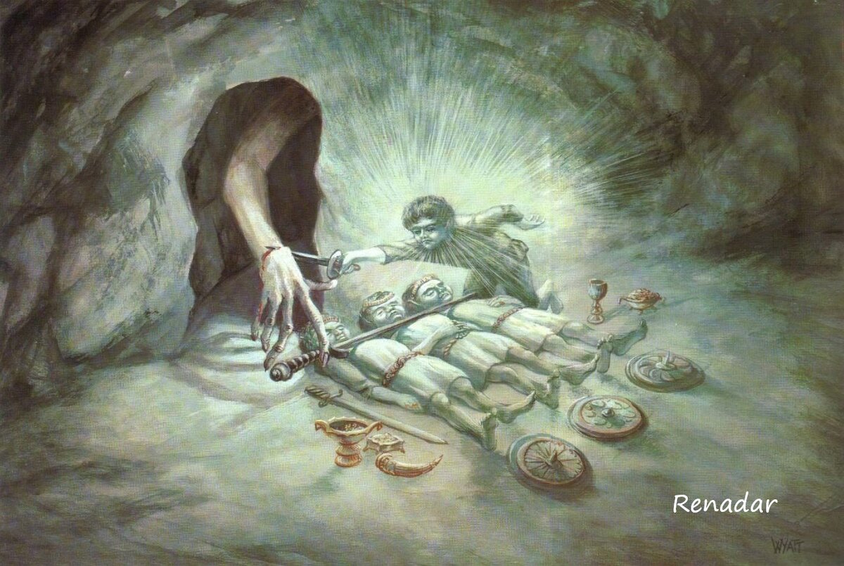 Фродо рубит руку умертвию. Источник Яндекс Картинки.