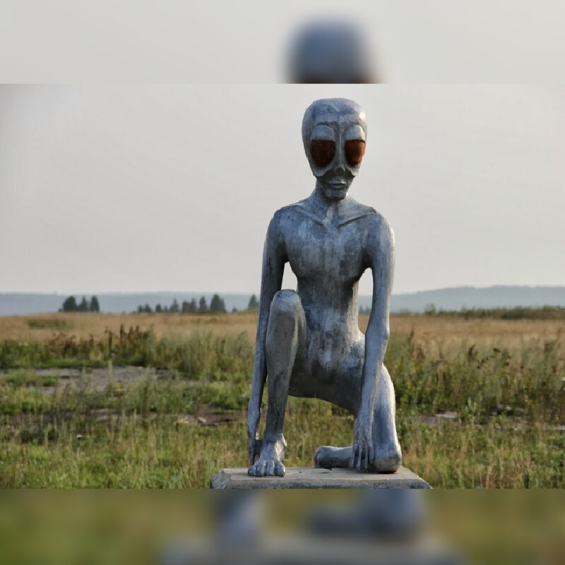 Молёбка памятник инопланетянину ( Русский Пол - секретный материальчик)