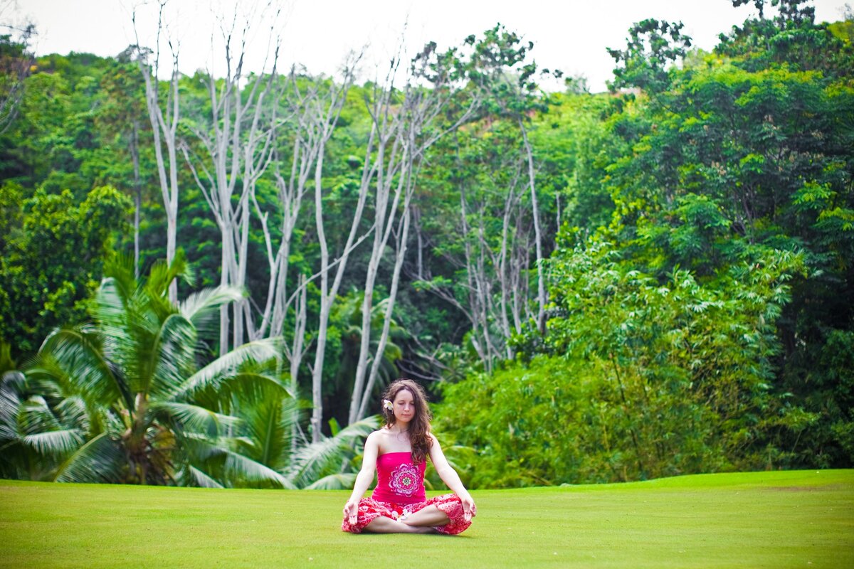 Йога с Татьяной Дудиной. Фото из архива, 2013. Йога на Сейшелах