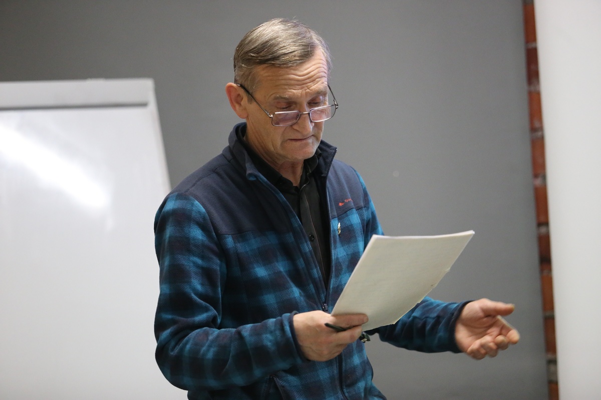 Актеры студии на репетиции