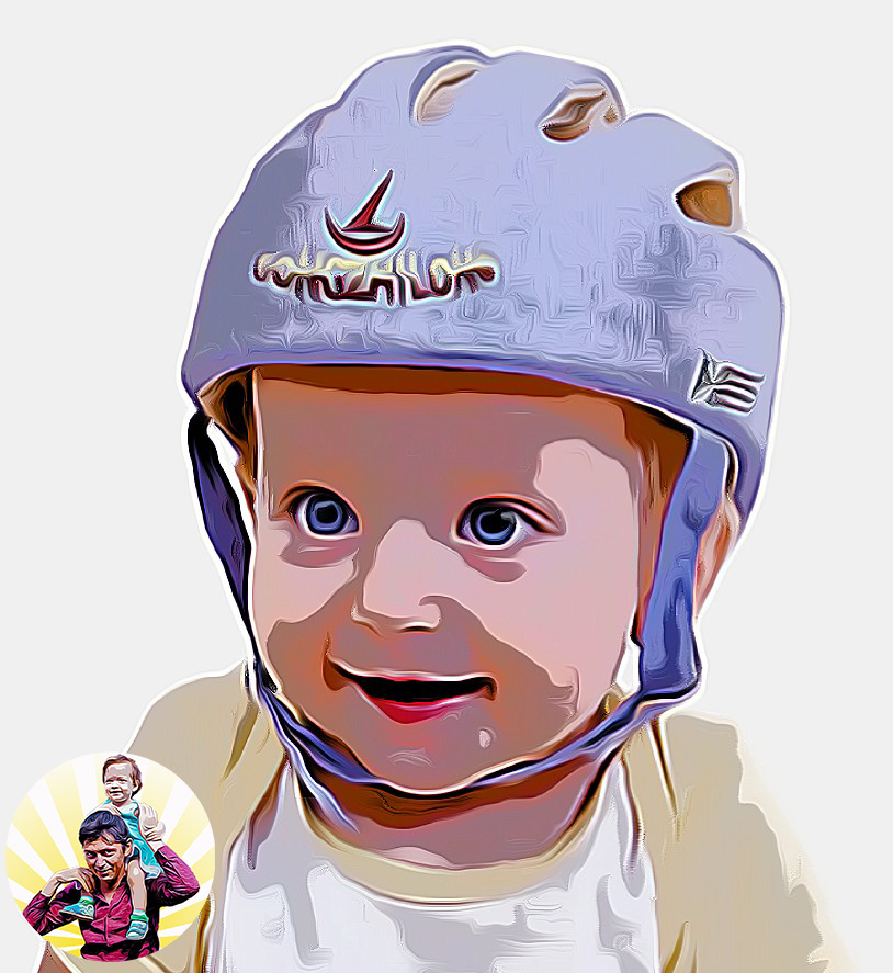 Промышленный вариант детского шлема