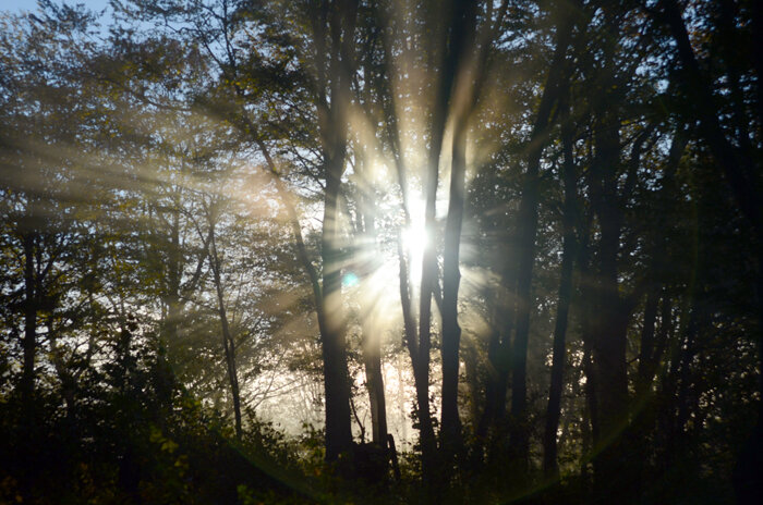 Ловлю лучи рассветного солнца на хребте Уна-Коз