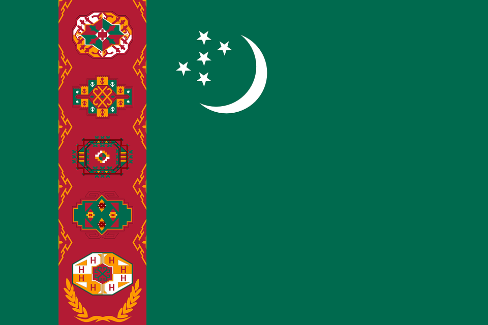 Флаг Туркменистана