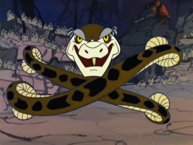 Каа: «Вам кажется, что части моего тела не сочленяются друг с другом? Это все действие моего яда, бандерлоги…»