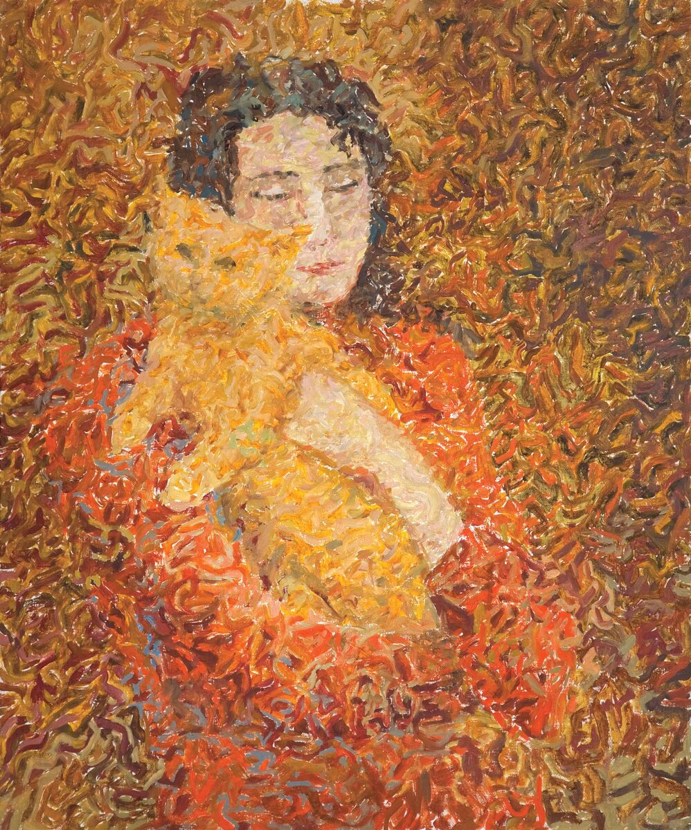 Игорь Сапунков "С кошкой" (из коллекции галереи Арт-Гнездо)