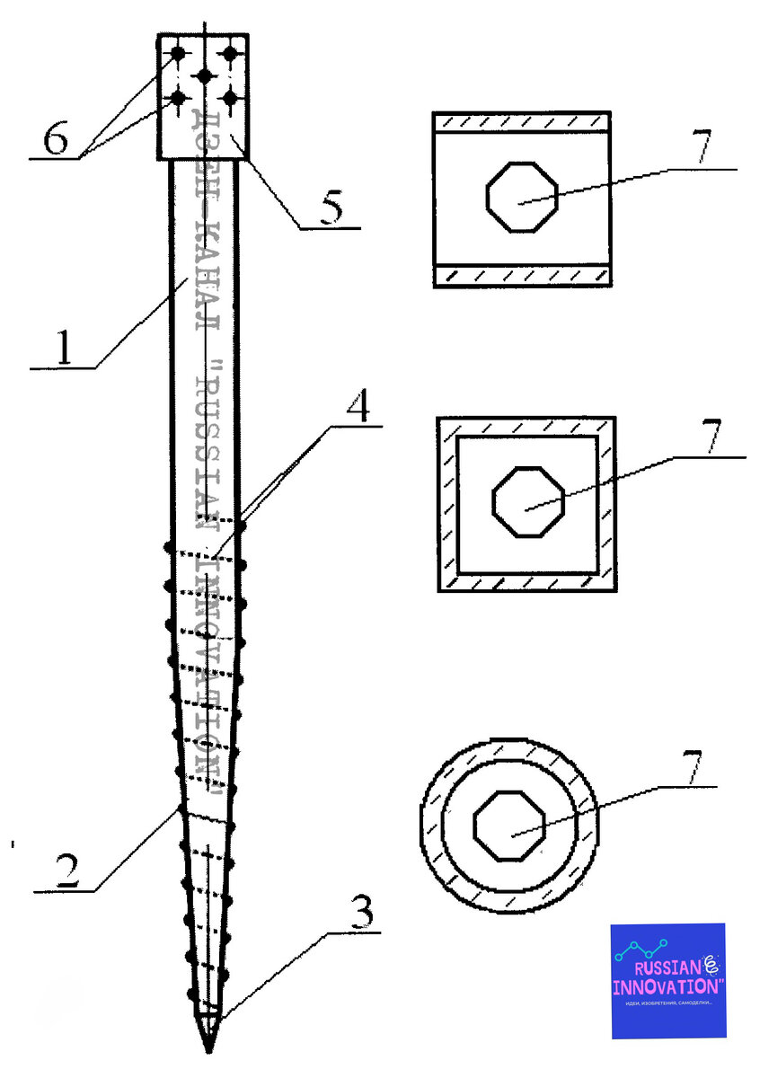 Пенсионер придумал необычную технологию установки столбов забора и получил патент на полезную модель