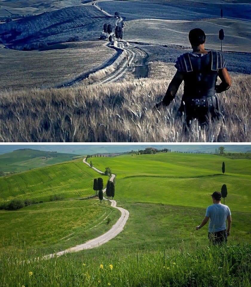 Валь д'Орча в фильме и через 10 лет