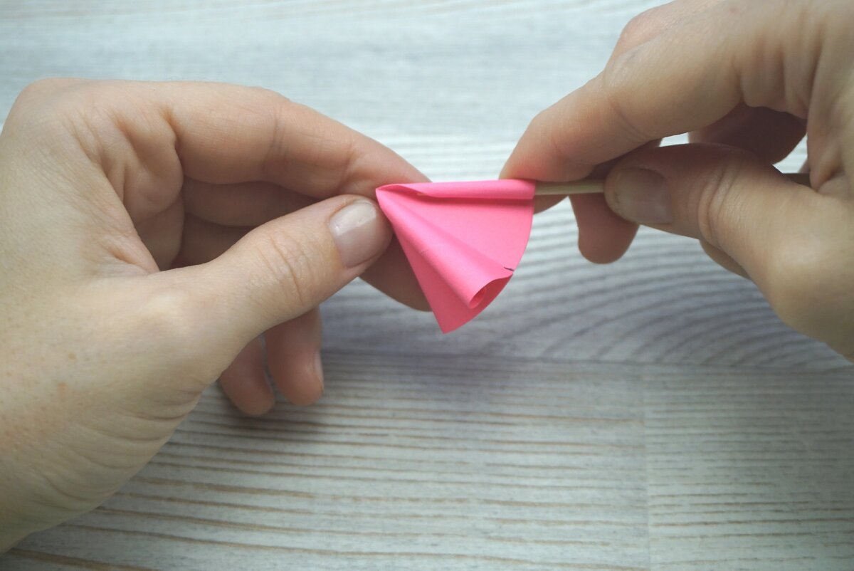 Воздушный шар оригами из бумаги