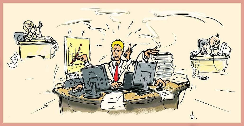 Офисные работники.