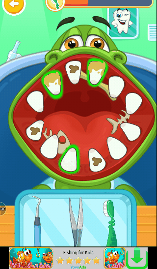 GIF- изображение из приложения Детский врач: стоматолог, приложение из Play Маркет.