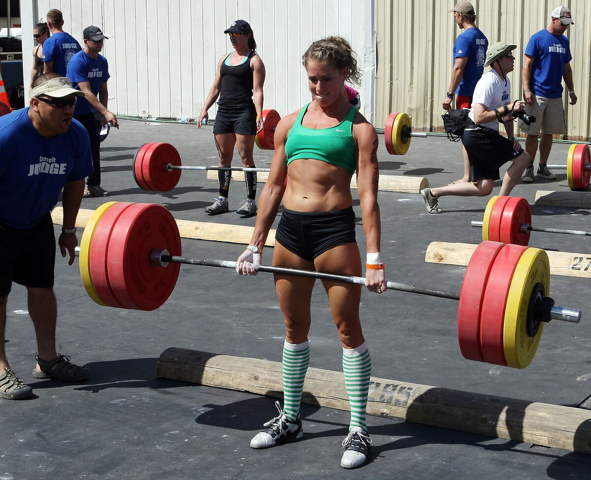 Powerlifting становая тяга женщины