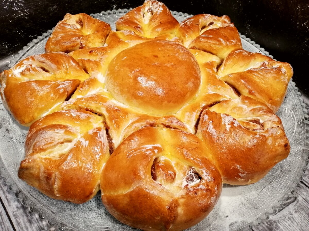 Пирог снежинка