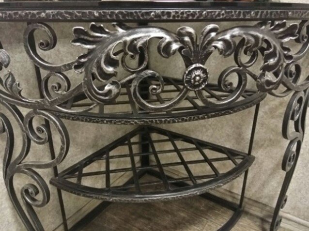 Пример серебряного патинирования