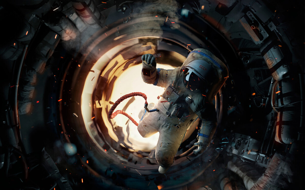 Салют-7, красиво!