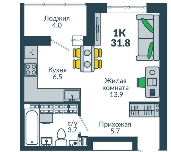 Вот так выглядела квартира на Широкой речке (листайте галерею дальше)