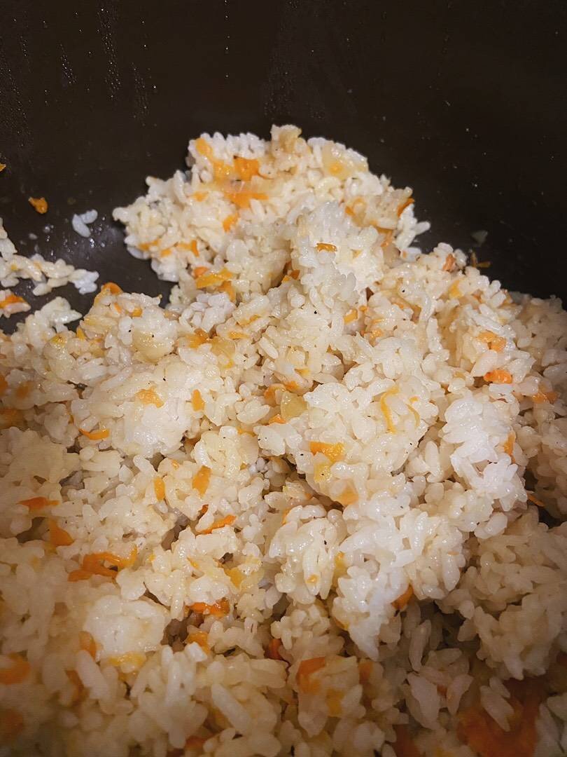 Рис с морковью