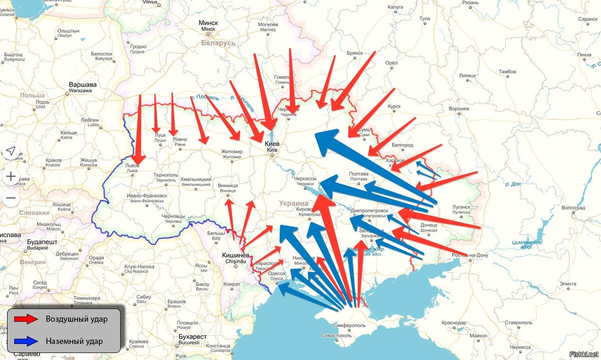 Планы российских войск на украине