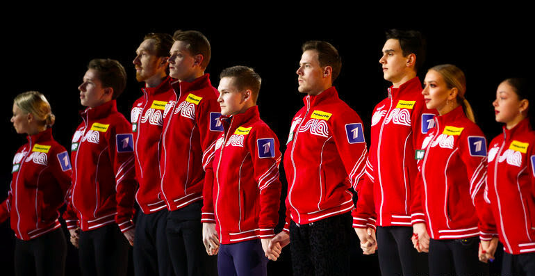 Фигуристы сборной России.