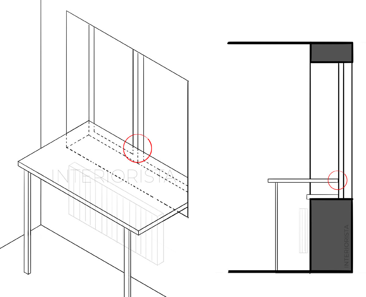 Подоконник-столешница в комнате. Что нужно знать? | Дизайн смари |  Планировки и Интерьеры с Мари Зайцевой | Дзен