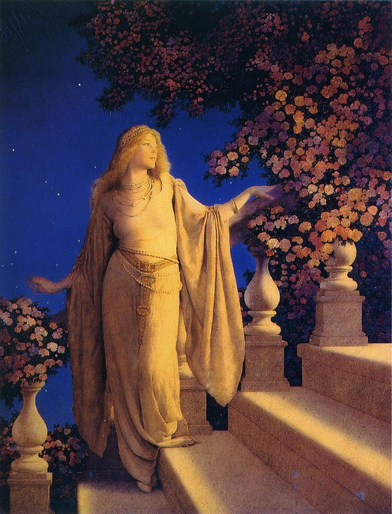 Painting by Maxfield Parrish