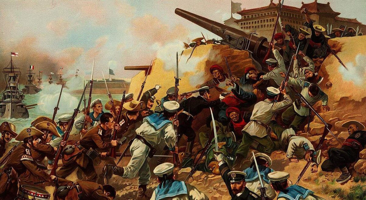 Русские и ихэтуани. Фото: https://militaryexp.com/wp/wp-content