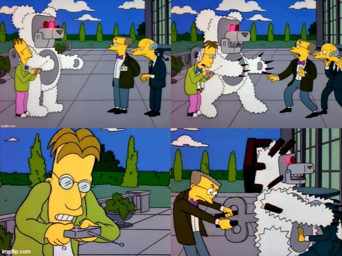 Когда решил подарить Бернсу медведя, но что-то пошло не так //Симпсоны (The Simpsons), s05e04 © 20th Century Fox Film Corporation