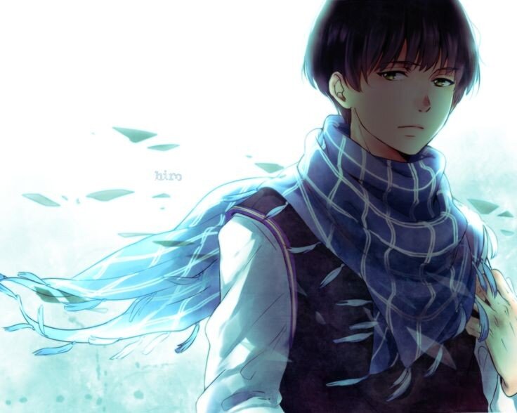 Всегда носит с собой шарф, который греет его и является его оружием.