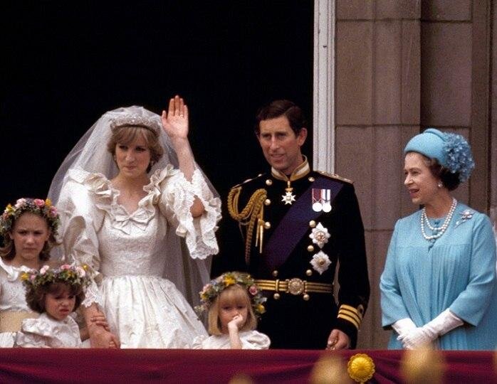 Принцесса Диана и принц Чарльз в день свадьбы. Фото: Global Look Press