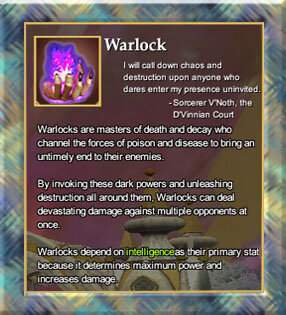 "Любой, кто осмелится войти в мои покои 
без приглашения, испытает на себе всю мощь 
сил хаоса"
Колдун  В`Нот из Двора Д`Винна
