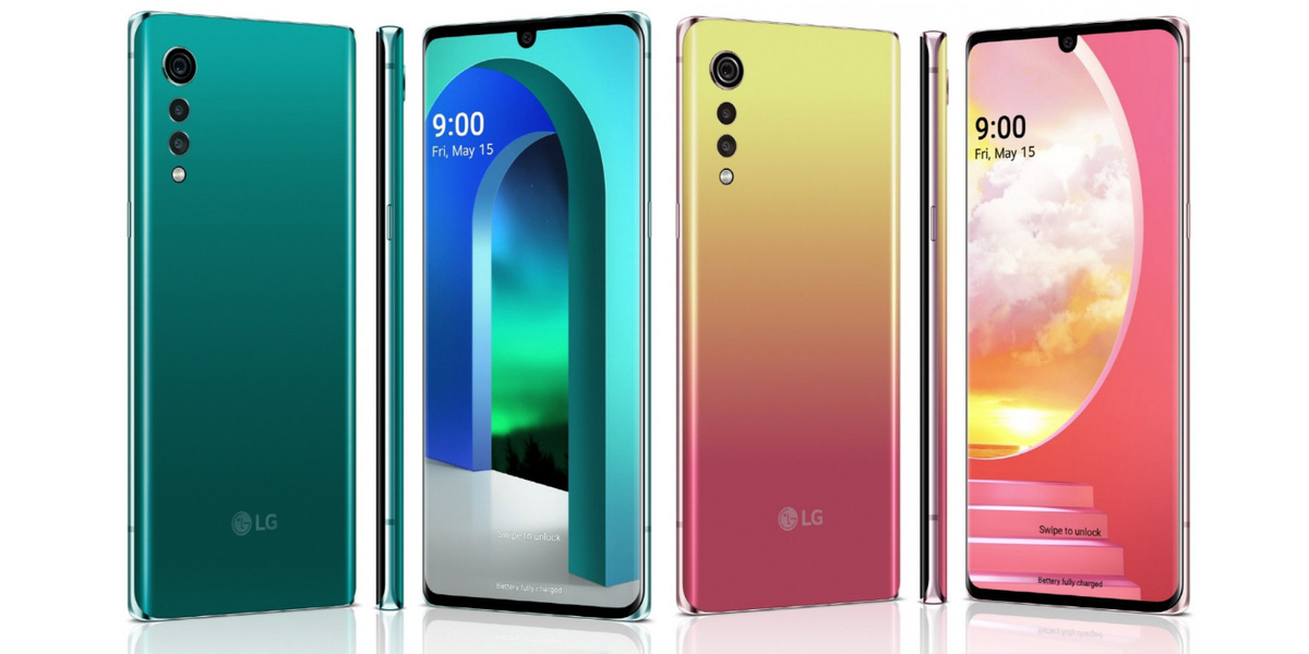 Смартфоны линейки Universal Line LG Velvet.  Фото взято с просторов интернета.