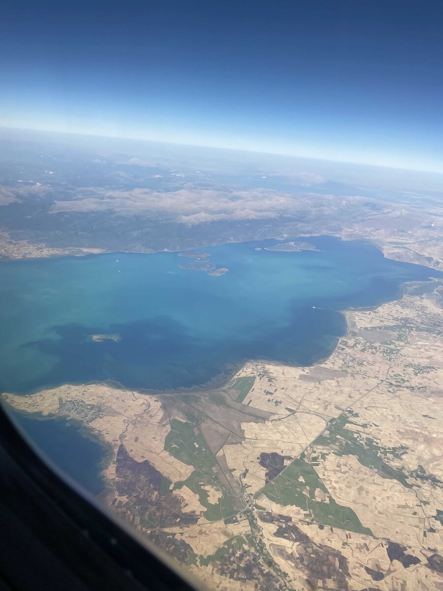 Вот такое море (вид из самолета)