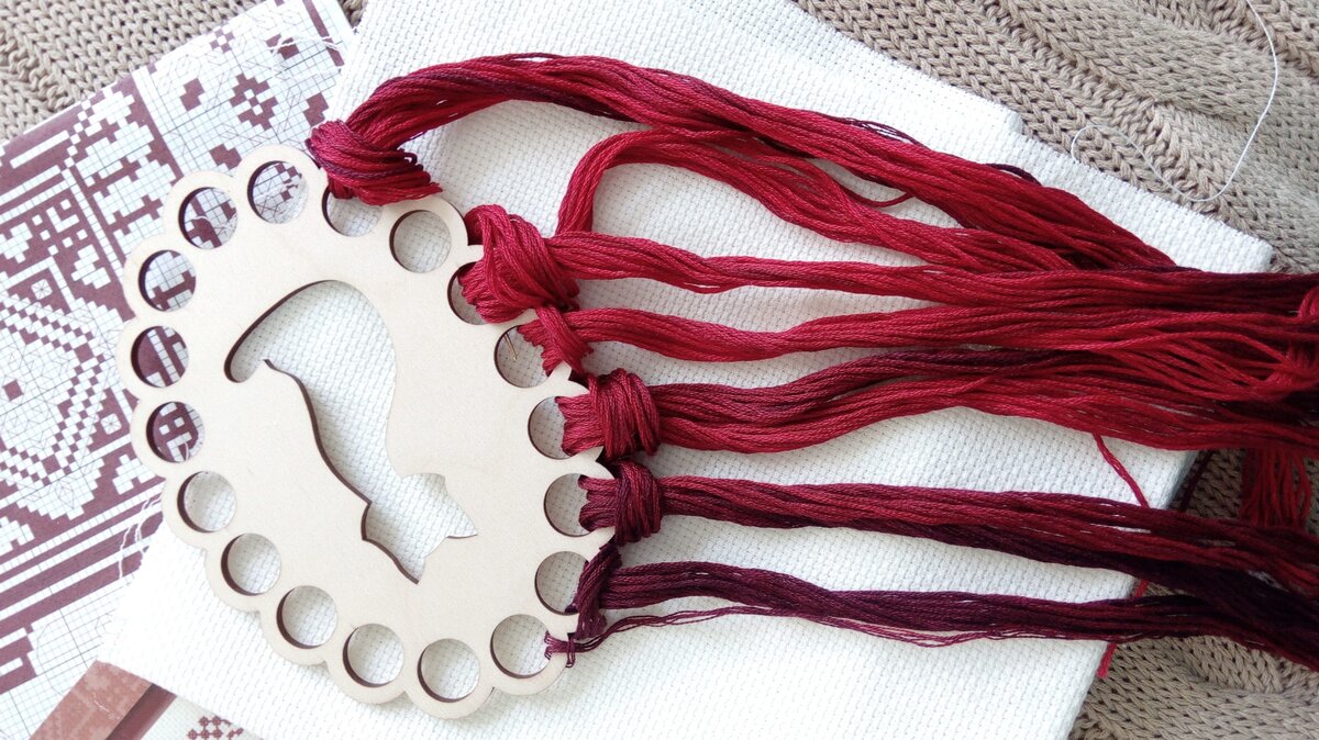 Меланжевые нитки в наборе