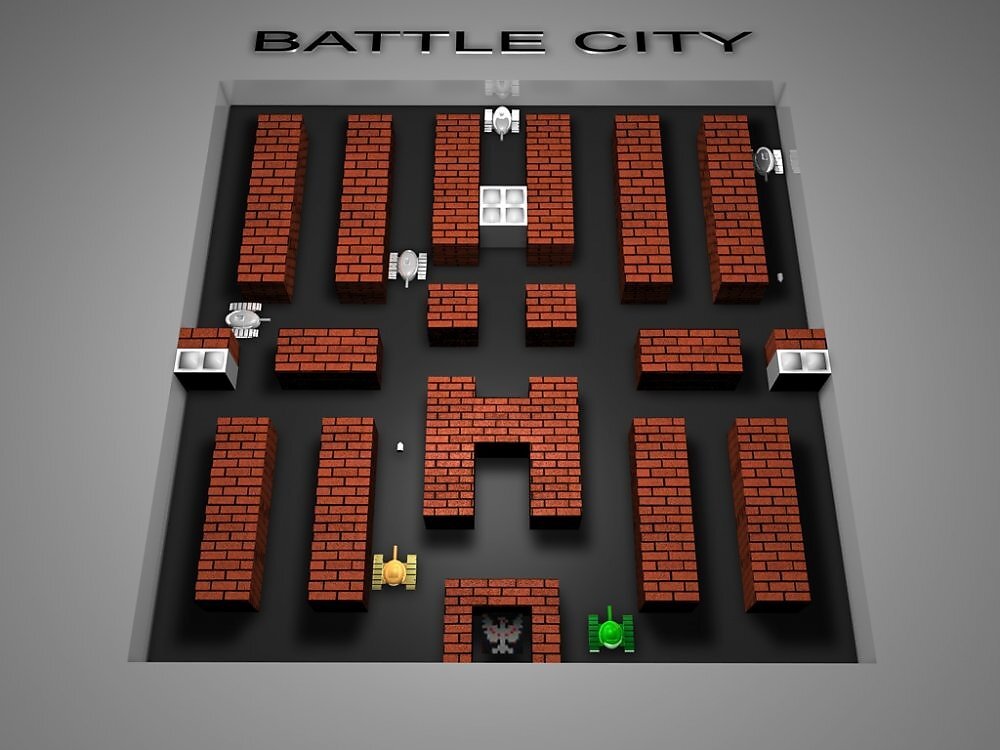 Танчики денди 2 игрока. Танчики Battle City. Battle City Remake. Танчики на Денди батл Сити. Battle City 1985.