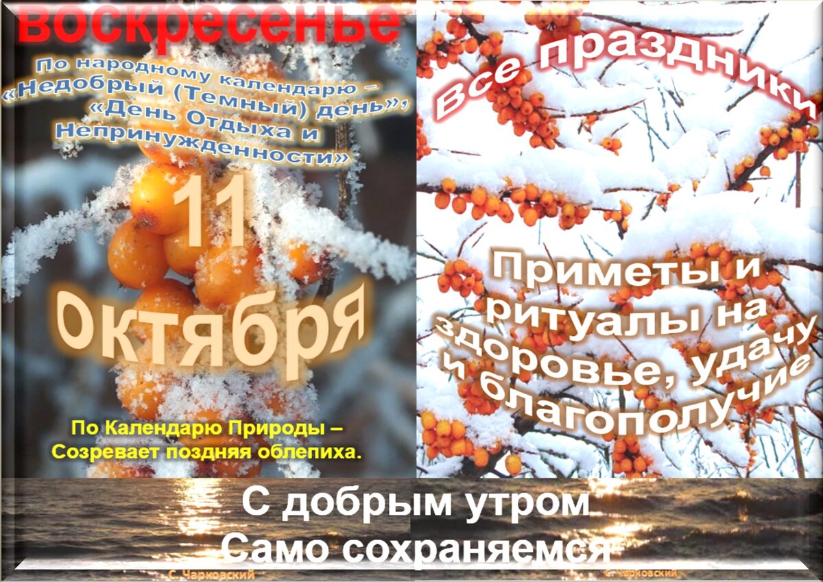 11 октября - все праздники, приметы и ритуалы на здоровье, удачу и  благополучие | Сергей Чарковский Все праздники | Дзен